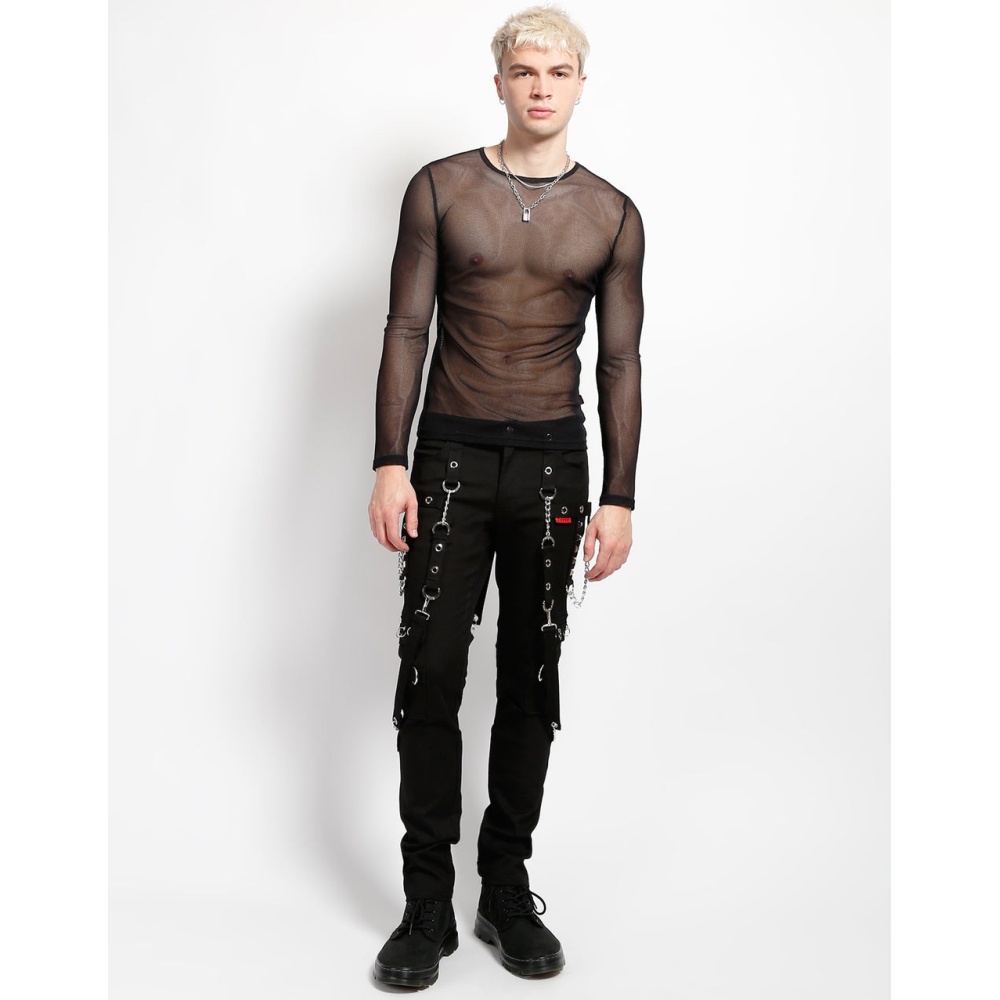 Tripp NYC - Longsleeve FishNet Longsleeve shirt - Black